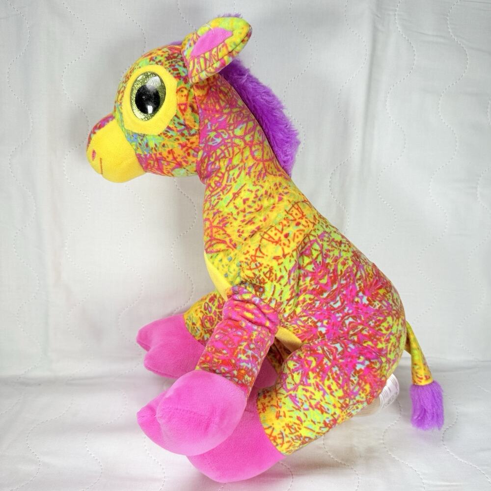Fiesta GIRAFFE Scribbleez Rainbow Plush Soft Toy 12” Sitting